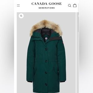 Canada Goose Rossclair Park Algonquin Green XS great condition